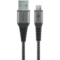 1.0m Micro-USB-auf-USB-A Textilkabel