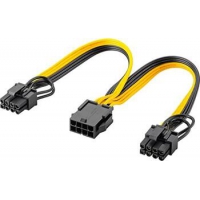 Kabel 8-Pin-Buchse auf Dual 6+2-Stecker