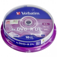 VERBATIM DVD+R 8x 10er DL Spindel