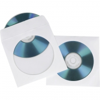 1x100 Hama CD/DVD Papierhüllen