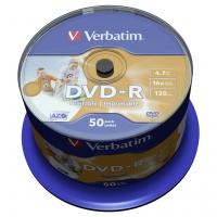 VERBATIM DVD-R 16X 50er PS Spindel
