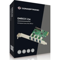 Conceptronic EMRICK U34, 4-Port-USB-3.0