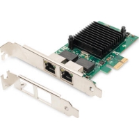 Digitus LAN-Adapter, 2x RJ-45, PCIe x1 