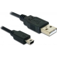 0,7m USB 2.0-Kabel TypA auf TypB mini Delock 