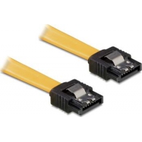0,3m SATA-Kabel Metall gerade gelb 