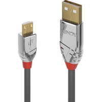 3m USB 2.0 Kabel USB A -> Micro-USB B Grau 