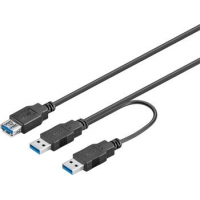 0,3m USB 3.0 Dual Power SuperSpeed