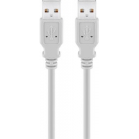 1,8m USB 2.0 AA LC Hi-Speed Kabel, grau 