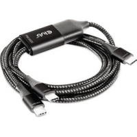 1.83m USB Typ-C Y Kabel auf 2x