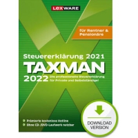 Lexware TAXMAN 2022 Rentner & Pensionäre,
