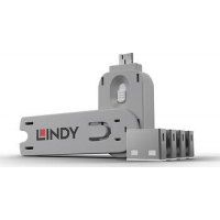 Lindy USB Port Blocker - Pack 4,