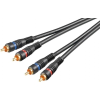 3m Audio-Kabel OFC 2x Cinch, Premium goobay 